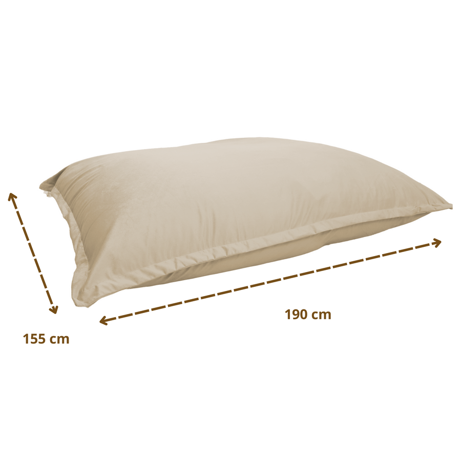 Puf Gigante XXL 190x155 Crema – foto 6