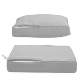 Coussins pour salon de jardin déhoussable 60x60cm Gris galet - Deco-arts.fr