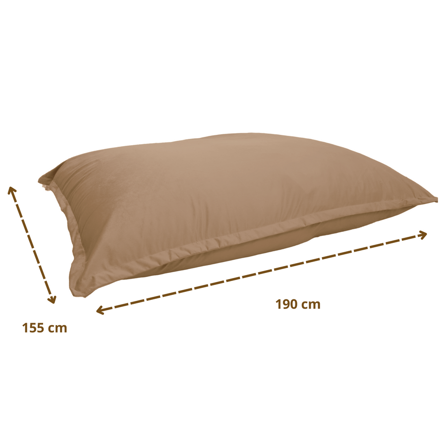 Puf Gigante XXL 190x155 Beige – foto 6