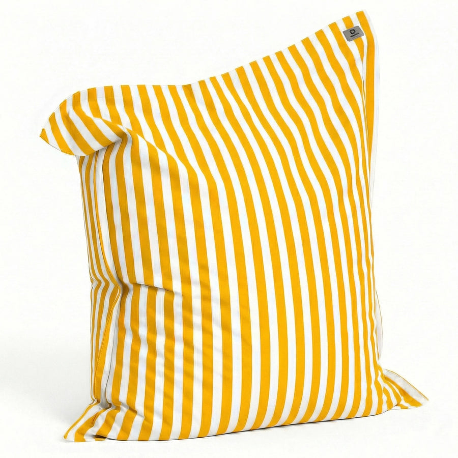 Funda para Puf Gigante XXL 180x140 Rayas Amarillo – foto 6