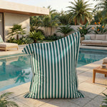 Pouf Géant XXL 180x140 Rayure Vert - vue principale