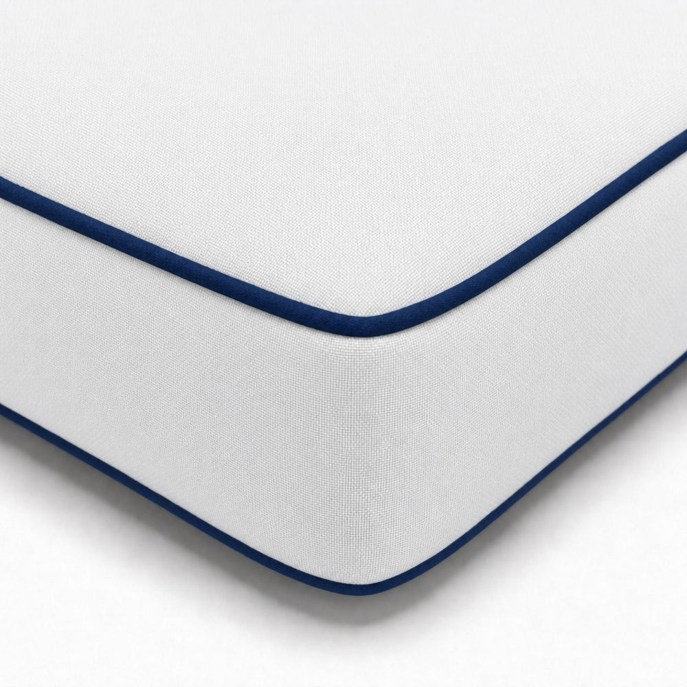 Colchoneta Premium para Tumbona 190x60 Blanco, funda desenfundable
