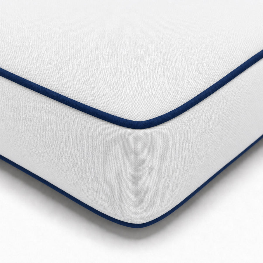 Colchoneta Premium para Tumbona 190x60 Blanco, funda desenfundable