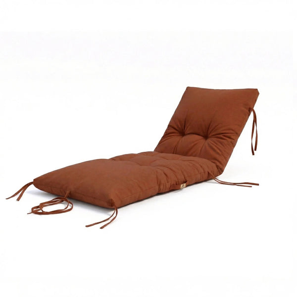 Matelas terracotta 185x55 cm en situation extérieure