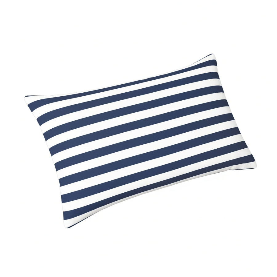 Colchoneta Premium para Tumbona 190x60 Rayas Azul Marino, tejido de poliéster