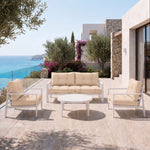 Ensemble Coussins Capitonné Banquette 100x50 Beige - Épais 15cm (1 Assise + 2 Dossiers)