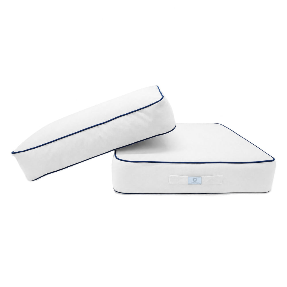 Conjunto de Cojines Premium 50x50 Blanco, funda desenfundable