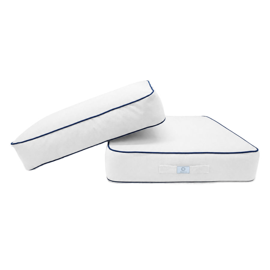 Ensemble Coussins Premium 50x50 Blanc, housse déhoussable