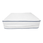 Conjunto de Cojines Premium 60x60 Blanco - Grueso 12cm & Acabado con Ribete