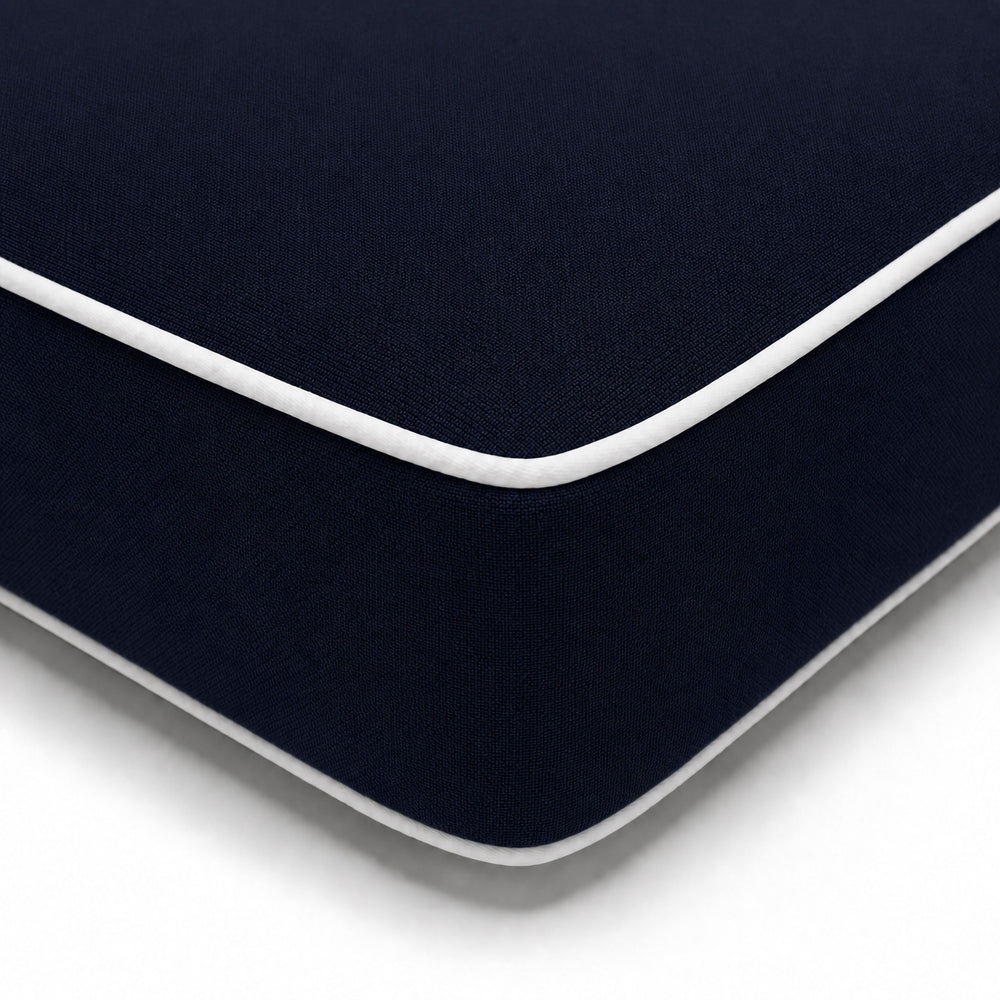 Colchoneta Premium para Tumbona 190x60 Azul Marino, funda desenfundable