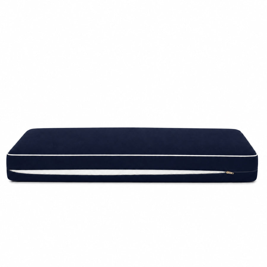 Conjunto de Cojines Premium 120x60 Azul Marino, relleno de espuma de alta densidad