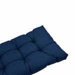 Ensemble Coussins Capitonné 50x50 Bleu Pétrole - Épais 15cm & Moelleux (Assise + Dossier)