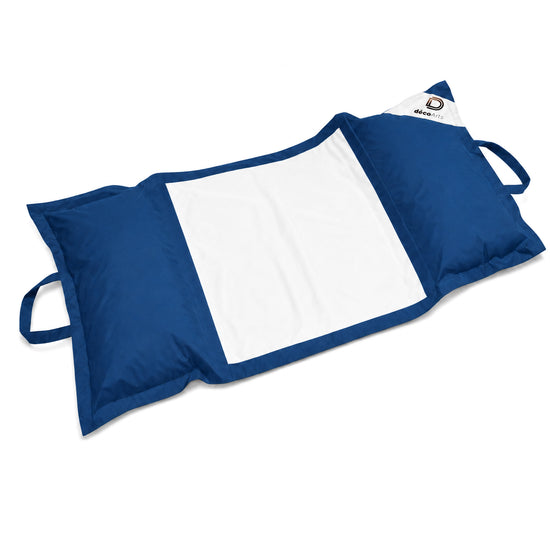 Puf Flotante para Piscina XXL 170x90 Azul Petróleo - Colchoneta de Hamaca con Perlas (Confort Adulto)
