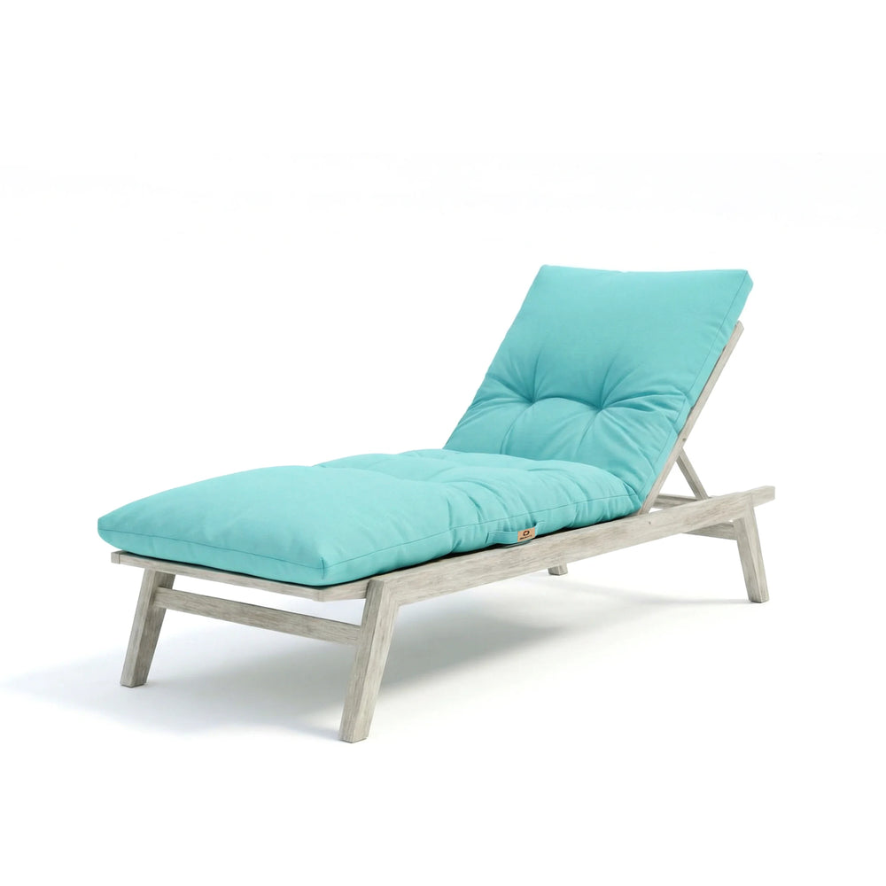 Colchoneta para Tumbona 185x60 Azul Caribe, tejido de poliéster