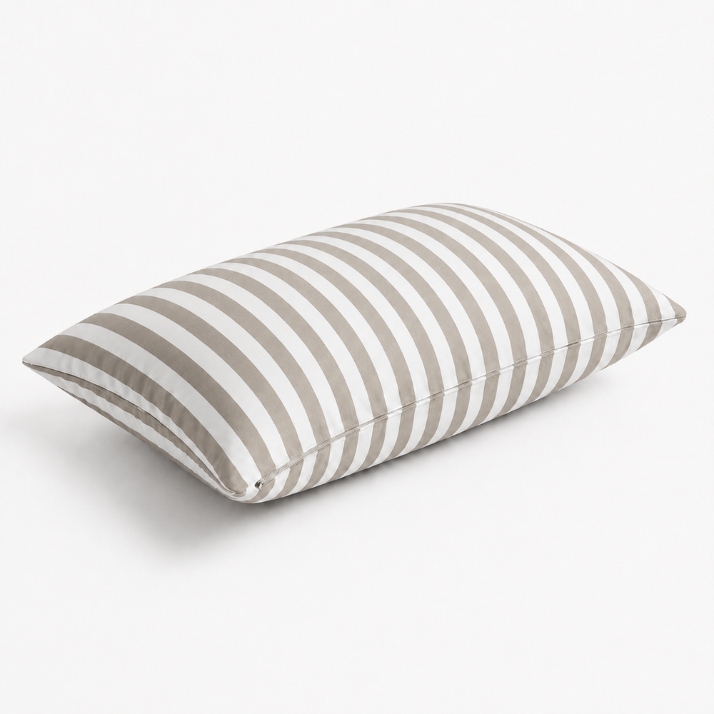 Lote de 2 Cojines Decorativos de Jardín 60x35 cm Rayas Beige – foto 4