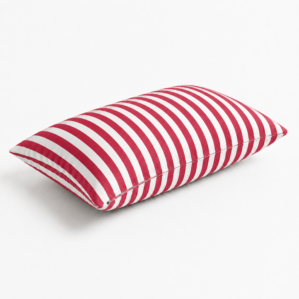 Lote de 2 Cojines Decorativos de Jardín 60x35 cm Rayas Rojo – foto 4