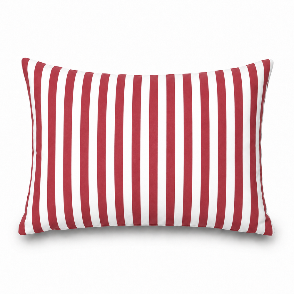 Lote de 2 Cojines Decorativos de Jardín 60x35 cm Rayas Rojo – foto 7