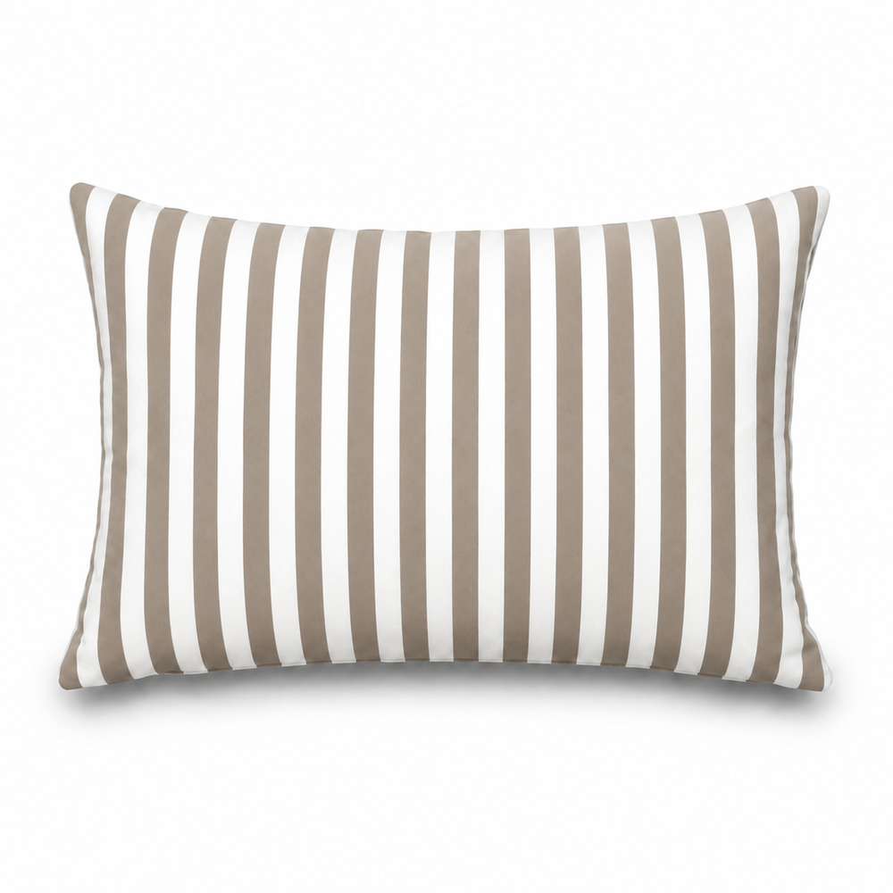 Lote de 2 Cojines Decorativos de Jardín 60x35 cm Rayas Beige – foto 6