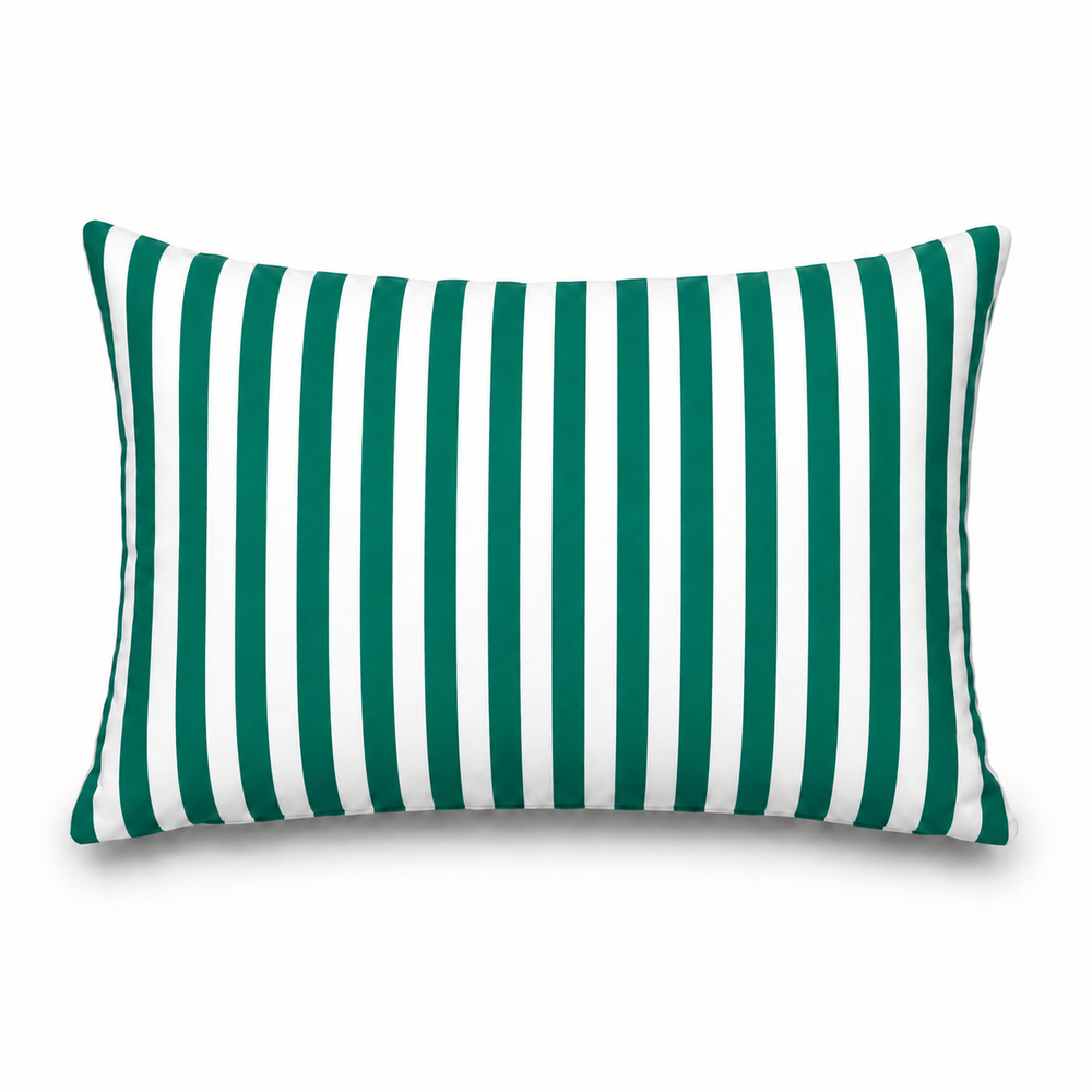 Lote de 2 Cojines Decorativos de Jardín 60x35 cm Rayas Verde – foto 6
