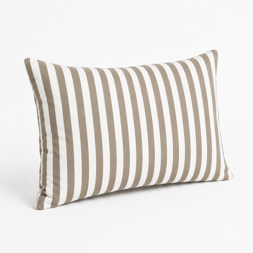 Lote de 2 Cojines Decorativos de Jardín 60x35 cm Rayas Beige – foto 7