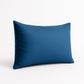 Coussin de décoration extérieur, déhoussable, lot de 2, 60x35cm - Bleu pétrole - Deco-arts.fr