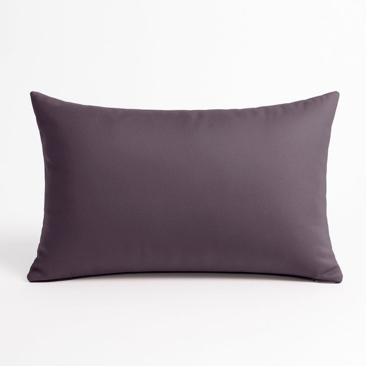 Coussin de décoration extérieur, déhoussable, lot de 2, 60x35cm - Gris carbone - Deco-arts.fr