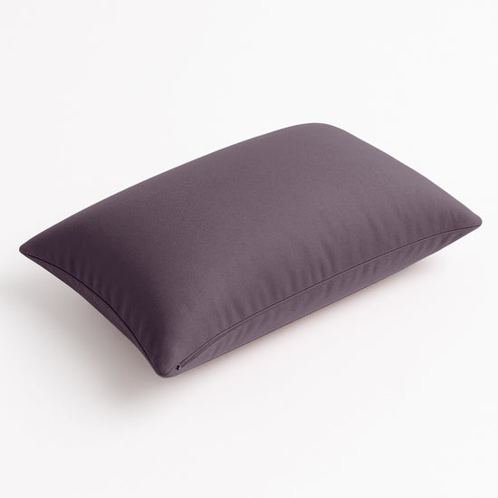 Coussin de décoration extérieur, déhoussable, lot de 2, 60x35cm - Gris carbone - Deco-arts.fr