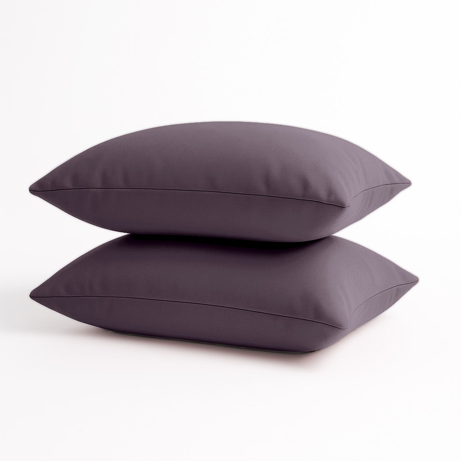 Coussin de décoration extérieur, déhoussable, lot de 2, 60x35cm - Gris carbone - Deco-arts.fr