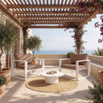 Ensemble Coussins Fauteuil 50x50 Terracotta - vue principale