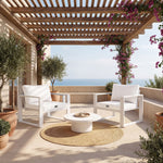 Ensemble Coussins Fauteuil 60x60 Blanc Cassé - vue principale