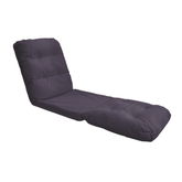 Fauteuil Convertible avec Dossier Réglable à 6 Positions Gris foncé - Deco-arts.fr