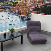 Fauteuil Convertible avec Dossier Réglable à 6 Positions Gris foncé - Deco-arts.fr