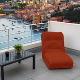 Fauteuil Convertible avec Dossier Réglable à 6 Positions Terracotta - Deco-arts.fr