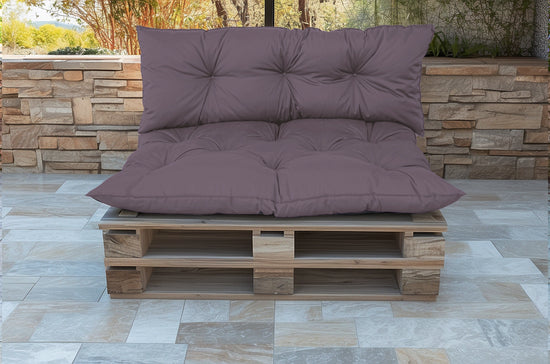 Coussins pour Palette Imperméable & Anti-UV Essentiel 120x80 Gris carbone - Deco-arts.fr