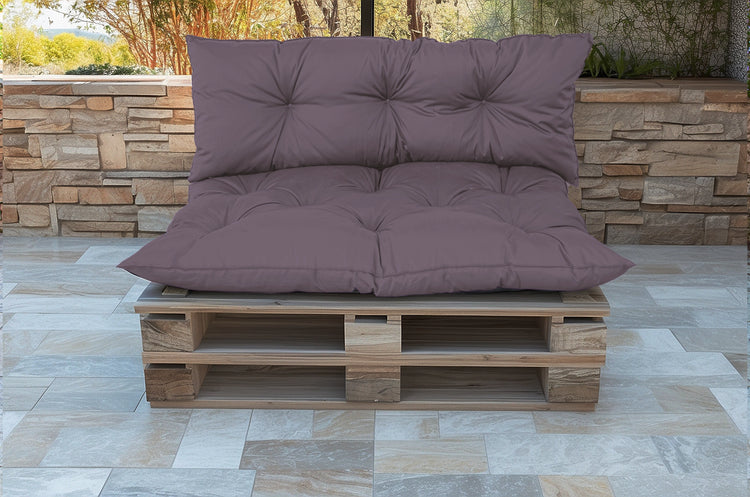 Coussins pour Palette Imperméable & Anti-UV Essentiel 120x80 Gris carbone - Deco-arts.fr