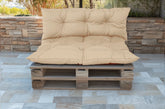 Coussins pour Palette Imperméable & Anti-UV Essentiel 120x80 Beige - Deco-arts.fr