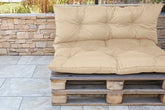 Coussins pour Palette Imperméable & Anti-UV Essentiel 120x80 Beige - Deco-arts.fr