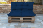 Coussins pour Palette Imperméable & Anti-UV Essentiel 120x80 Bleu pétrole - Deco-arts.fr