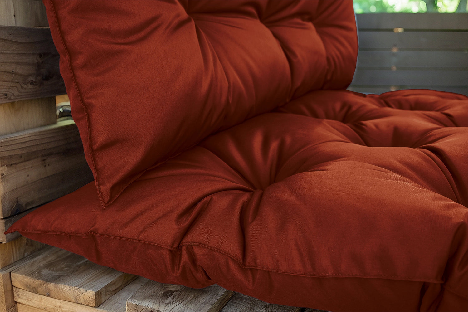 Coussins pour Palette Imperméable & Anti-UV Essentiel 120x80 Terracotta - Deco-arts.fr