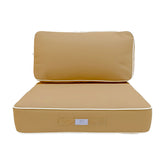 Coussins pour salon de jardin premium déhoussable 60x60cm - Moka - Déco Arts