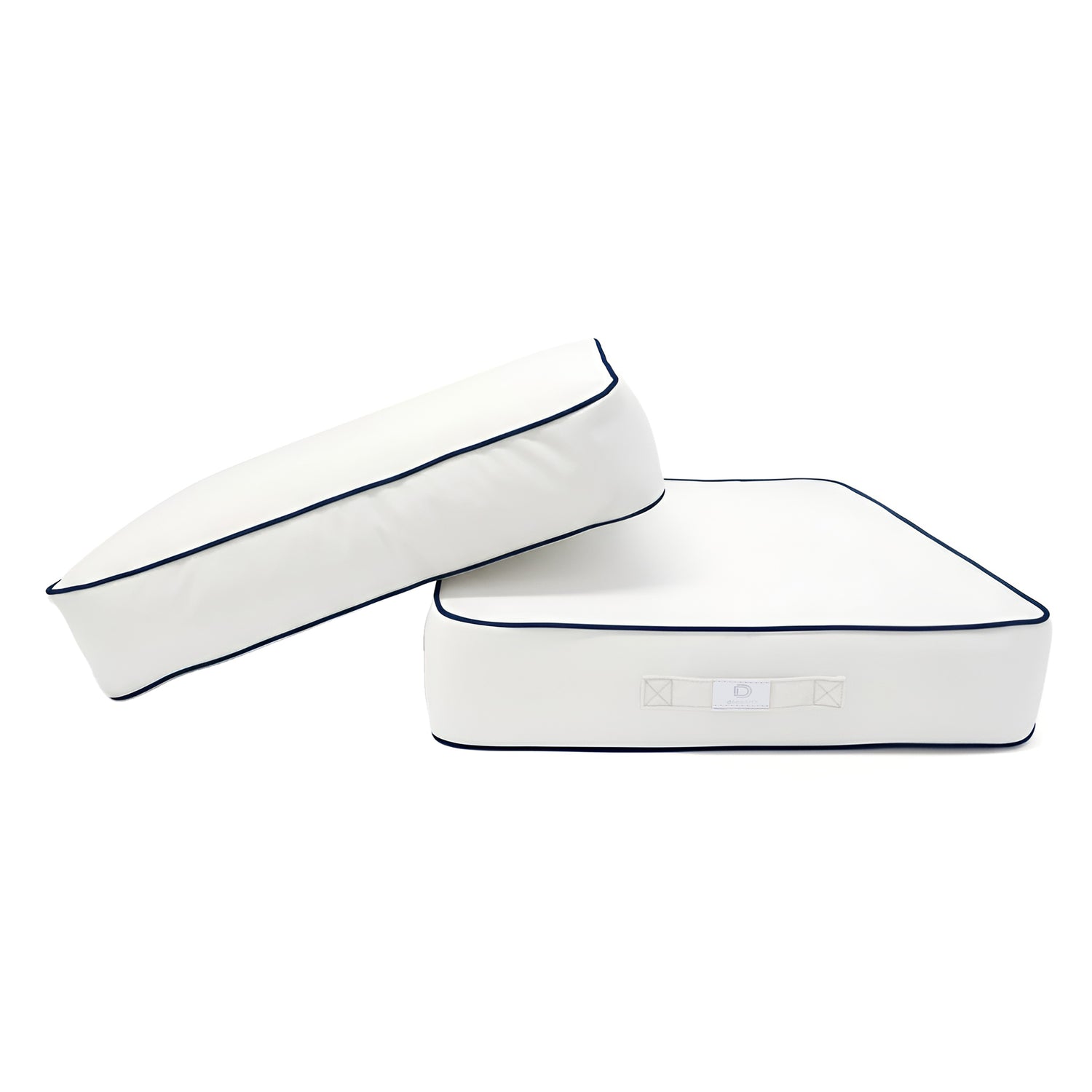 Coussins pour salon de jardin premium déhoussable 50x50cm - Blanc - Déco Arts