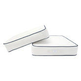 Coussins pour salon de jardin premium déhoussable 60x60cm - Blanc - Déco Arts