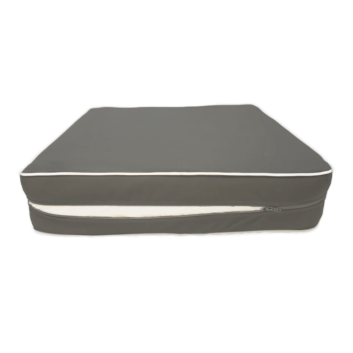 Coussins pour salon de jardin premium déhoussable 50x50cm - Gris foncé - Déco Arts