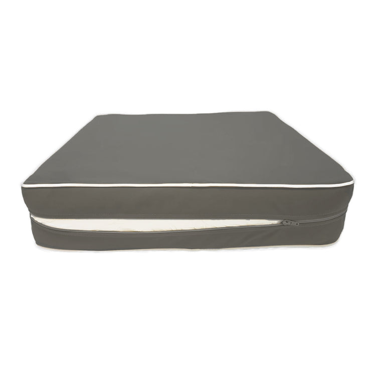 Coussins pour salon de jardin premium déhoussable 50x50cm - Gris foncé - Déco Arts