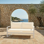 Coussins pour salon de jardin premium déhoussable 100x50cm - Jaune beurre - Déco Arts