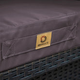 Coussins pour salon de jardin déhoussable 50x50cmGris carbone - Deco-arts.fr