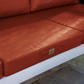 Coussins pour salon de jardin déhoussable 50x50cm Terracotta - Deco-arts.fr