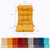 Coussin pour chaise avec dossier - Capitonné -  50x120x8cm - Jaune - Deco-arts.fr