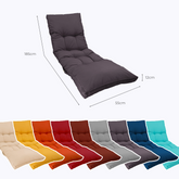 Coussin bain de soleil 185 x55cm Gris carbone - Deco-arts.fr