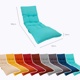 Coussin bain de soleil 185 x55cm Bleu caraïbes - Deco-arts.fr